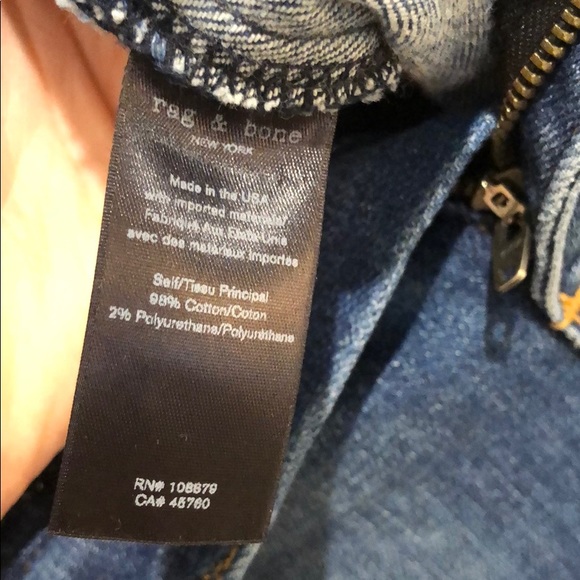 Rag & Bone Cigarette Ankle Jeans - Picture 5 of 6